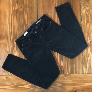 GAP Black Always Skinny Corduroy Cords Pants